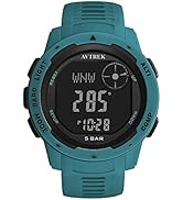 AVTREK Tactical Watch with Compass,50M Waterproof Digital Pedometer Watch, Altimeter Watch for Ou...