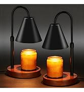 Funistree Candle Warmer Lamp with Timer Dimmable 2 Pack, Birthday Gifts for Women Mom, Modern Can...