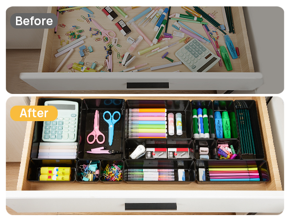 bathroom drawer organizer trays