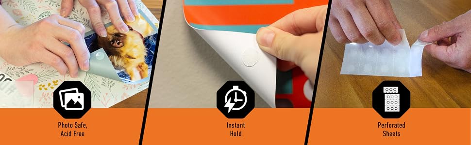 photo safe acid free instant hold perforated sheets