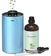 Waterless Car Diffuser for Essential Oil, Battery Operated Smart Air Freshener, Portable Mini Aro...