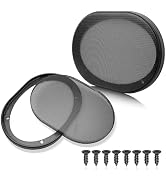NuIth 6x9 Inch Metal Mesh Round Speaker Grill Cover, 6x9 Universal Speaker Grills Decorative for ...