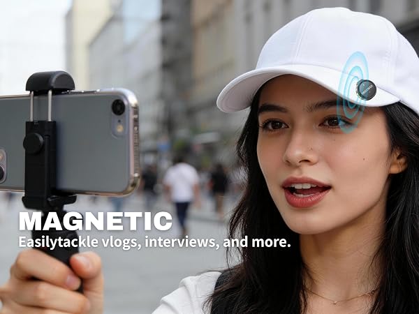Magnetic Coin-Sized Clip Mic