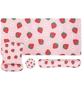MOSISO Desk Pad Mat Keyboard Mouse Pad Set,Large Gaming Mouse Pad&Keyboard Wrist Rest&Mouse Pad w...