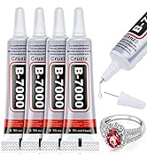 B-7000 Glue Clear for Rhinestone Crafts, Jewelry and Bead Adhesive B7000 Semi Fluid High Viscosit...