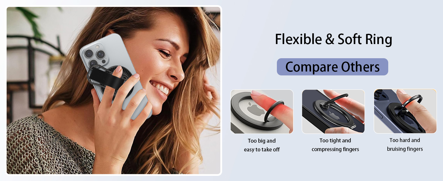 magnetic phone ring holder
