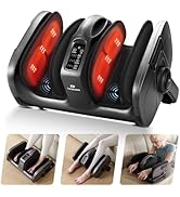 EaseZen Foot Massager with Heat & Vibration, Shiatsu Foot and Calf Massager for Pain Relief, Deep...