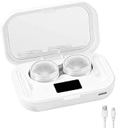 Contact Lens Clean Machine, Portable Ultrasonic Contact Lens Cleaner with 4 Timing Modes, Disinfe...