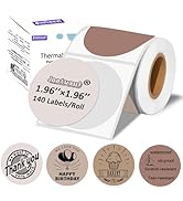 Joatuxul 2 inch Round Thermal Labels for T50M Pro/M110/M120/M220 Label Maker, Thermal Printer Lab...