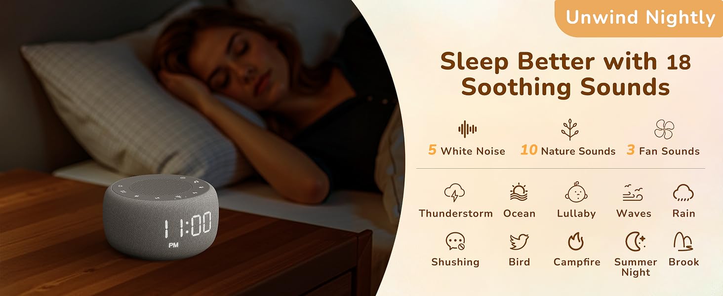 Sleep Better with 18 Soothing Sounds