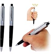 2 Pcs Electric Shock Pen Funny Joke to Friend Electric Shock Pencil Trick Prank Gag Gadget for Fo...