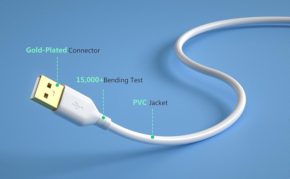 PVC EXTENSION CABLE WHITE