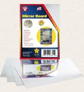 Hygloss Products 28570 5x7-100-sheets Mirror Board Sheets-for Arts and Crafts, 5 x 7 inch, Silver...