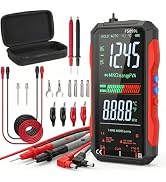 2026 Upgraded FS899L Digital Multimeter & 20 pcs Silicone Test Leads Kit, USB-C Rechargeable Colo...