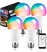 iLC Smart Light Bulb (150 Watt Equivalent) Compatible with Alexa Only, 1550 Lumens, Color Changin...
