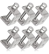 Stainless Steel C Clamps Mini 1 Inch for Mounting, Heavy Duty Metal U Clamps for Metal Working, S...