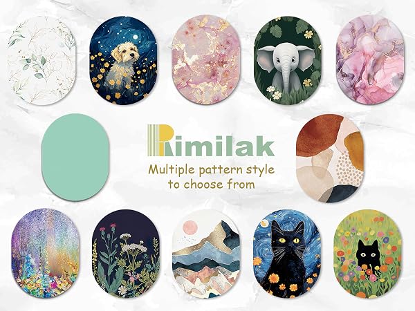 Rimilak Small Mouse Pad 6 x 8 Inch, Irregular Mini Mousepad