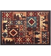 FIREWESS Fireplace Hearth Rug, 24 x 36 in Fire Resistant Floor Protector Mat for Accent Kitchen I...