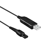 Seadiquiet Black 15V USB Power Charger Cord for Philips Norelco Series 2000/3000/4000/5000 Razor ...