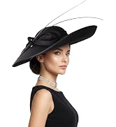 F FADVES Royal Ladies Sinamay Weddings Hats Fascinators Big Brim Kentucky Church Fedoras Hat
