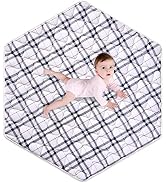 Premium Foam Hexagon Playpen Mat 52” X 45”,Baby Playmat Fits Regalo Portable Play Yard 48 Inch an...