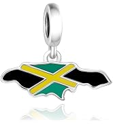 BSFJTY Flag Charms All Countries, 925 Sterling Silver Charms for Bracelets and Necklaces, Nationa...