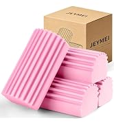 Jeymei 4-Pack Damp Clean Duster Sponge,Pink Damp Dusting Sponge,Duster Baseboard Cleaner Sponge w...