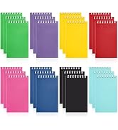 Hooqict 24 Pack Small Spiral Notebook Mini Pocket Notebooks Colorful Notepads Memo Note Pads for ...