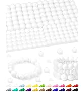 200Pcs FIVEIZERO Mixed Silicone Beads for Keychain Making, 12mm 15mm Round and 12mm Lentil Silico...