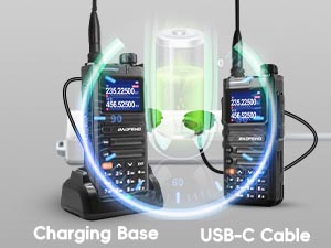 baofeng UV5RM two way charging