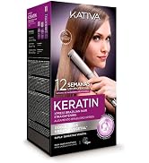 Kativa Vegan Brazilian Straightening Xpress Kit with Double Vegetal Keratin, Formaldehyde Free At...