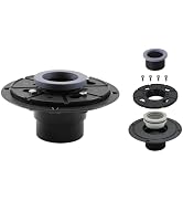 QruiLanTu Shower Drain Base Flange Kit Includes 2-Inch PVC Shower Drain Base Flange Threaded Adju...