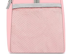 Lunchbox has a side mesh pocket for drinks, bottles, chocolate milk container, or even an umbrella