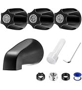 Enhon 3 Handle Shower Valve Trim Kit Compatible with Pfister Verve Tub Shower, Non Diverter Bath ...