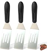 3 Pack Small Stainless Steel Metal Spatula Set, Mini Spatulas for Kitchen Use, Turner for Kitchen...