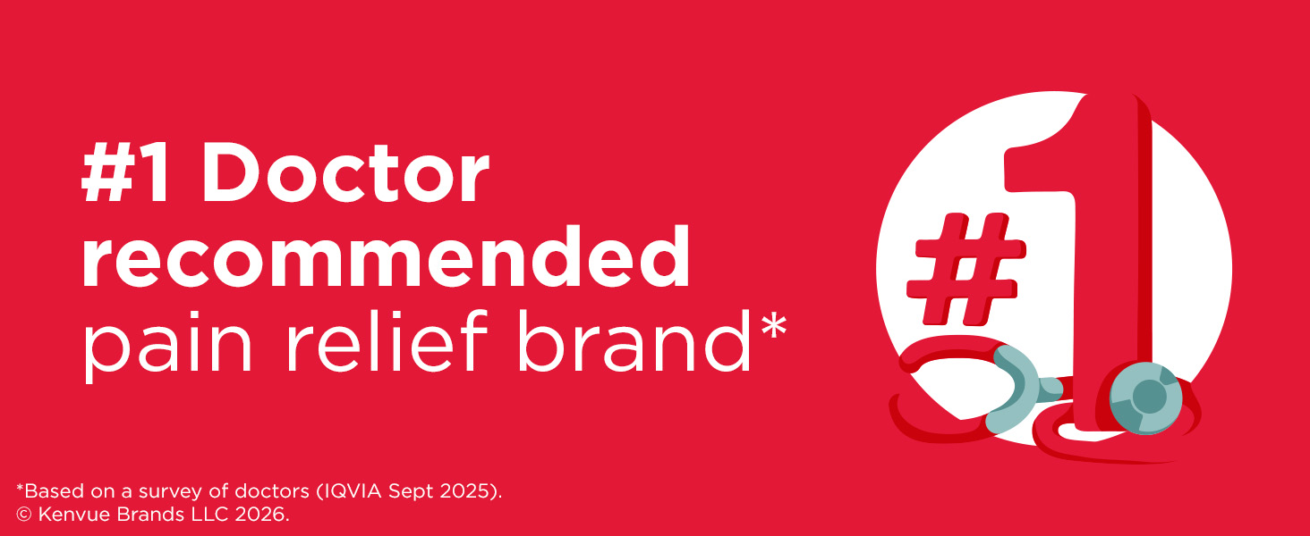 #1 Doctor Recommended Pain Relief Brand*