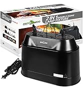 REPTI ZOO Dual Reptile Light Fixture 2 in 1 Deep Dome Lamp Fixture, Double-Layer Connectable Desi...