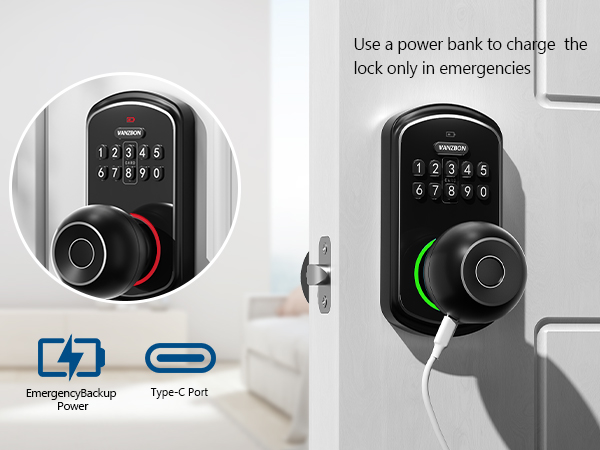 code lock door handle