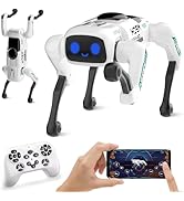 Dingdongwu Smart Robot Dog for Kids, STEM Learning Robotic Pet with Remote & APP Control, 30+ Act...