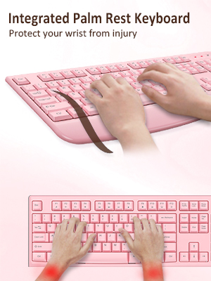 integrated palm rest keyboard