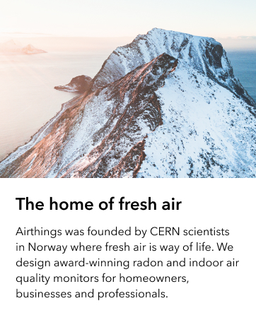 Airthings from Norway - the home of fresh air