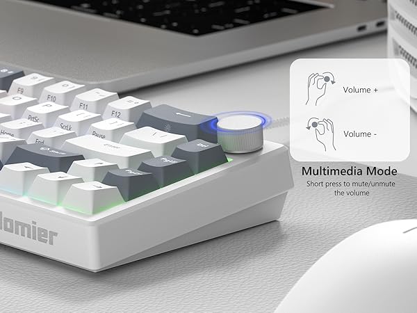 60% Gaming Keyboard Pink, QMK/VIA Creamy Mechanical Keyboard Topographic, Hot Swappable
