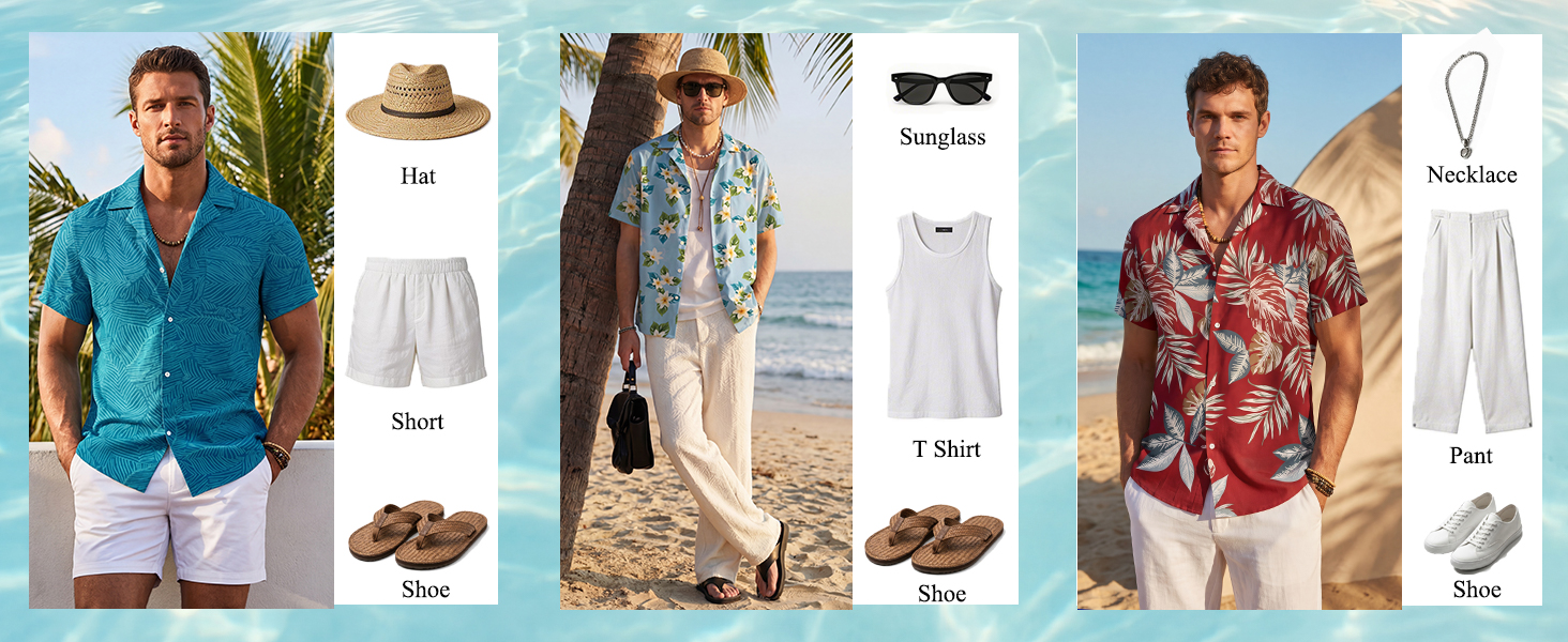 men beach shirt hawaiian
