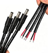 16AWG DC5525 Power Cable, 5.5mm x 2.5mm Male Barrel Plug Connector, 3.3ft DC Power Cord for CCTV ...