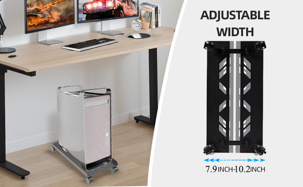 Adjustable Computer Tower Stand