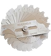 RIVERWELD 12 Piece Fillet Weld Set 1/32" increments to 1/2", 1/16" increments to 1" Inch RL Gauge...