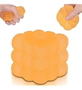 Ssqauvig Frosted Ice Cube Squishy, 5cm Stress Relief Cube Fidget Toy, Soft Sensory Squishy Toys f...