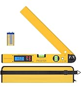 Proster Digital Angle Finder Gauge - Aluminum Angle Finder 16 inch 400mm with LCD Vertical Horizo...