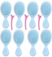 8 pcs Mini Hair Brush,Travel Detangling Brush with Exquisite Packaging Box,Mini Brush for Most Ha...