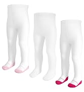 SPTRAMLE Baby Girls Tights, Leggings Stockings for Newborn Toddler Girls(0-24 Months),3 Pack Infa...